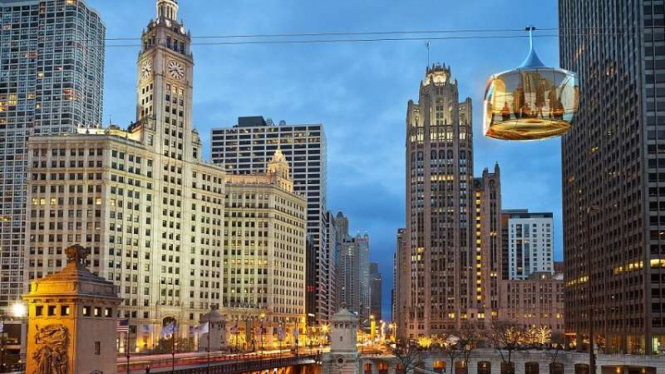 Gondola kaca atau Chicago SkyLine