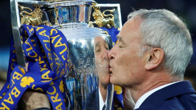 Manajer Leicester City, Claudio Ranieri.