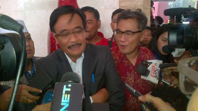 Wakil Gubernur DKI, Djarot Saiful Hidayat di DPP PDI Perjuangan.
