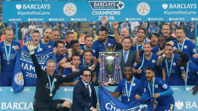 Leicester City juara Premier League 2015/2016.