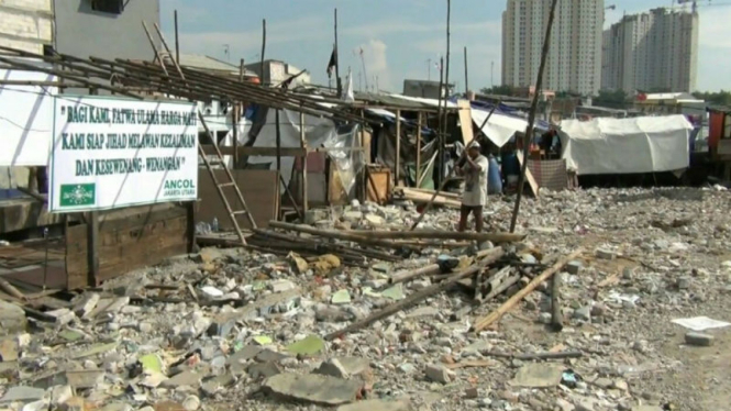 Suasana di kawasan Pasar Ikan, Jakarta Utara.