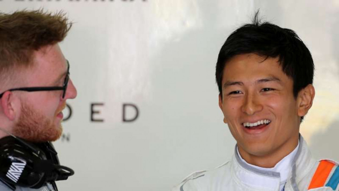 Pembalap Manor Racing asal Indonesia, Rio Haryanto.