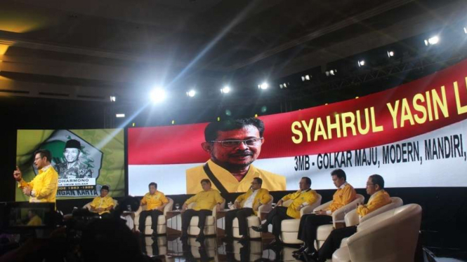 Debat calon ketua umum Partai Golkar di BNDCC, Bali.