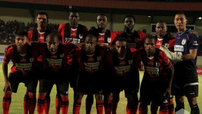 Pemain Persipura Jayapura di TSC 2016.