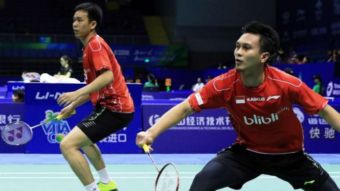 Hendra Setiawan (kiri)