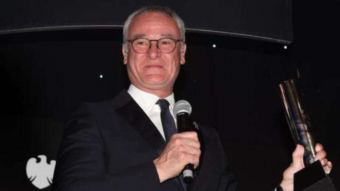 Pelatih Leicester City, Claudio Ranieri mendapatkan LMA Awards