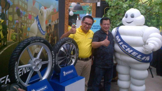 Peluncuran ban baru Michelin di Semarang.