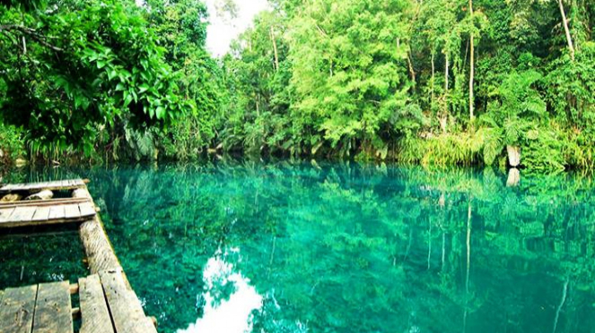 Danau Labuan Cermin, Kalimantan Timur.