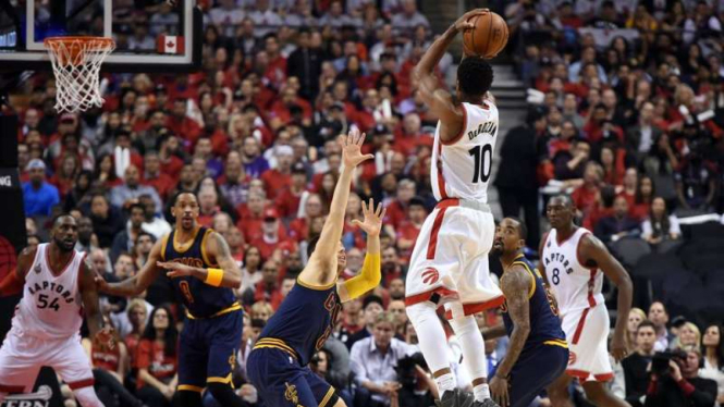 Pertandingan playoff NBA antara Toronto Raptors vs Cleveland Cavaliers