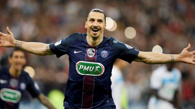 Mantan bintang Paris Saint-Germain, Zlatan Ibrahimovic.