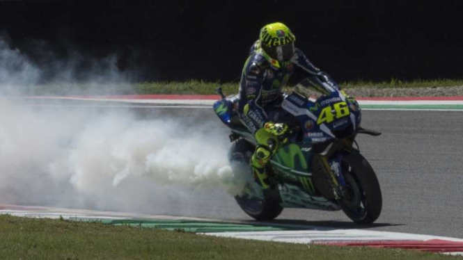 Pembalap Yamaha, Valentino Rossi.