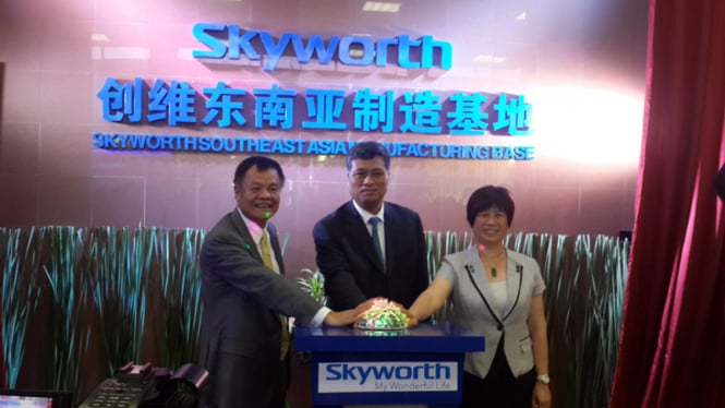  Peresmian basis manufaktur Skyworth Asia Tenggara di EJIP, Cikarang 