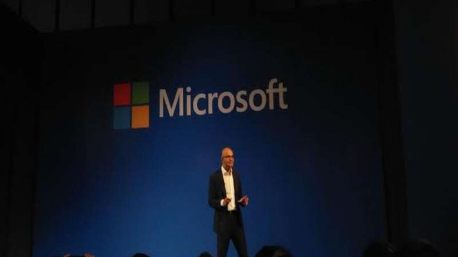 Kepala Eksekutif Microsoft Satya Nadella saat berada di Jakarta.