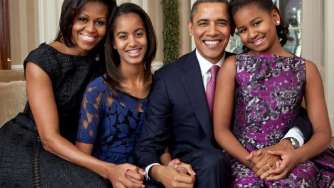 Keluarga Presiden AS, Barack Obama.