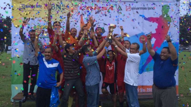 Forum Wartawan Polda juara Turnamen Antar Forum Wartawan 2016