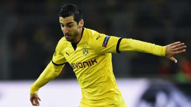 Gelandang Borussia Dortmund, Henrikh Mkhitaryan.