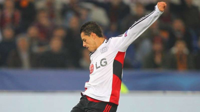 Penyerang Bayer Leverkusen, Javier 'Chicharito' Hernandez