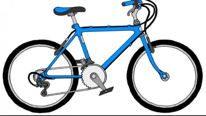 Ilustrasi sepeda.