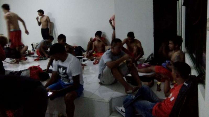 Pemain Persija buka puasa usai latihan