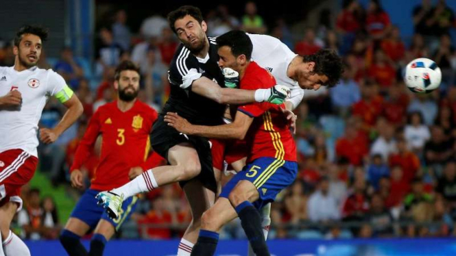 Pertandingan uji coba Spanyol kontra Georgia