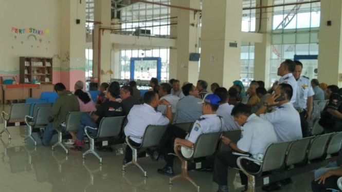 Dinas Perhubungan DKI sosialisasi pengoperasian Terminal Pulo Gebang, Rabu, 8 Juni 2016.