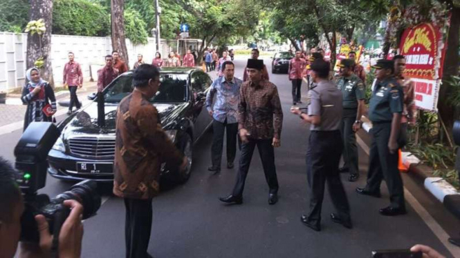 Presiden Jokowi hadiri seribu hari wafatnya Taufik Kiemas.