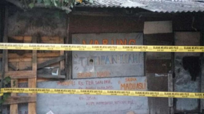 Kondisi Warung Titipan Ilahi di Surabaya yang digerebek Densus 88 Antiteror