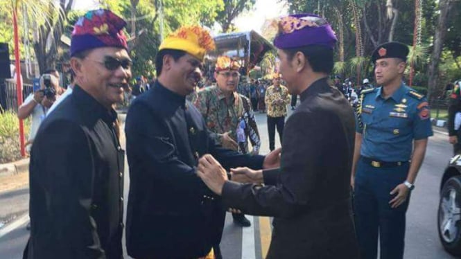 Jokowi saat menghadiri pembukaan PKB di Bali.