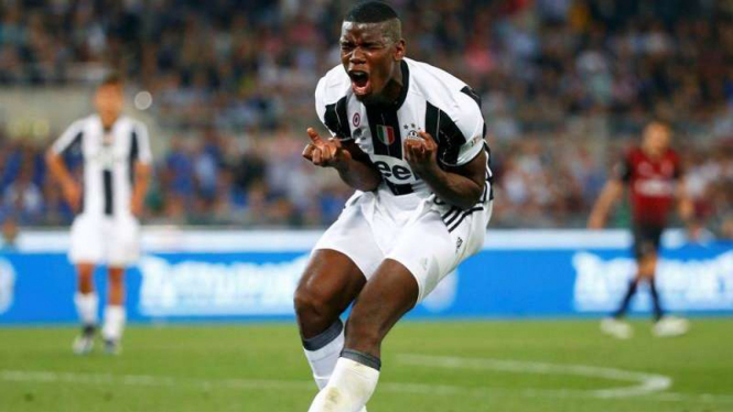 Paul Pogba ketika membela Juventus.