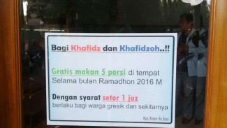 Hafal Al Quran 30 Juz, Boleh Makan Gratis di Warung Ini