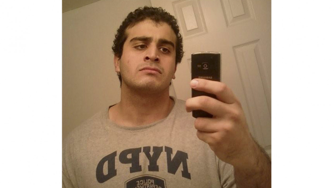Wajah pelaku penembakan di klub gay Orlando, Florida, AS bernama Omar Mateen.