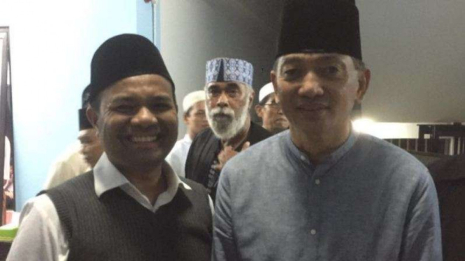 Bakal Cagub Jakarta Muhamad Idrus dan Sjafrie Sjamoseddin.