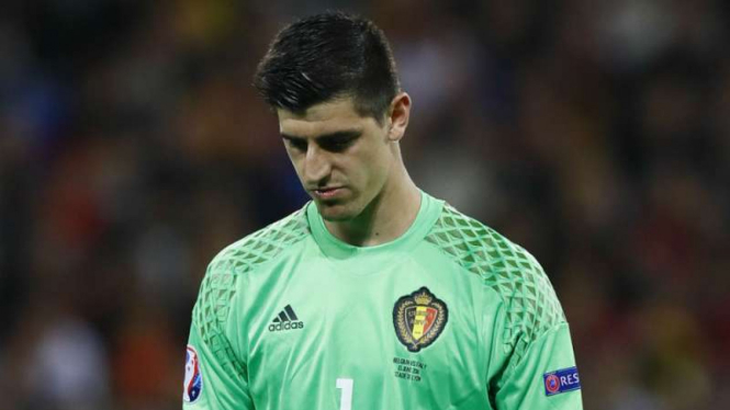 Kiper Belgia milik Chelsea, Thibaut Courtois.