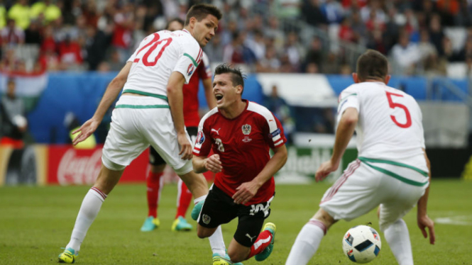 Duel Austria versus Hungaria di Piala Eropa 2016