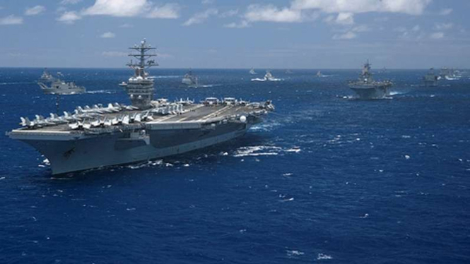 Armada Ketiga AS dikerahkan ke Asia Timur untuk mengadang China.