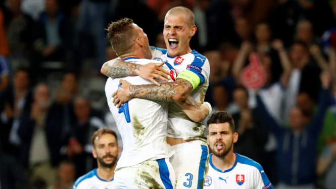 Piala Eropa 2016, Slovakia kalahkan Rusia 2-1