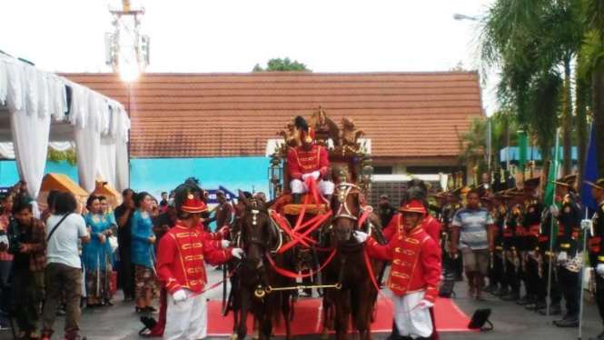 Kereta Kencana di Bandara Yogyakarta.