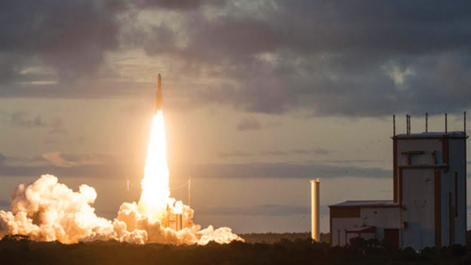 Peluncuran BRI Satelit Mengorbit Untuk Melayani Negeri (Sumber: Arianespace, ESA & CNES).
