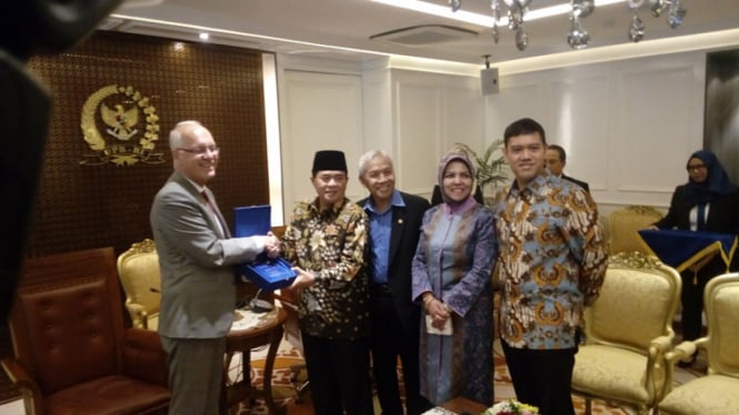 Ketua DPR RI Ade Komarudin menerima kedatangan Duta Besar Jerman untuk Indonesia