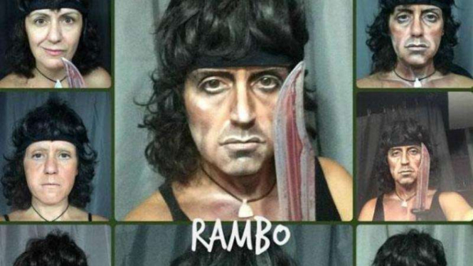 Lucita Pittalis berubah menjadi Rambo