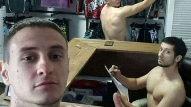 Pekerja di Belarusia menggunggah foto telanjang mereka di tempat kerja.