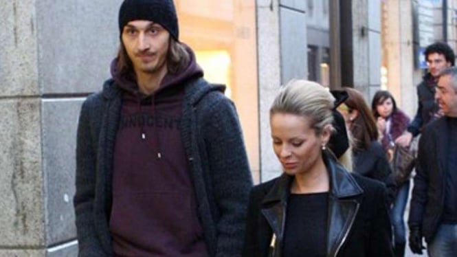 Zlatan Ibrahimovic dan kekasihnya Helena Seger