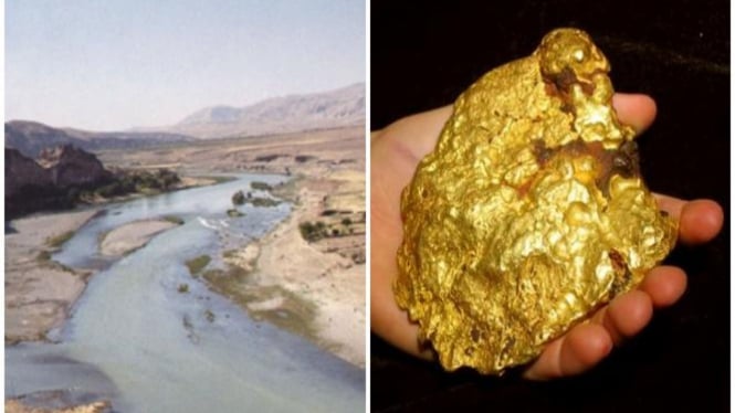 Emas di Sungai Eufrat.