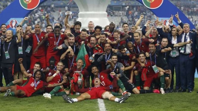 Timnas Portugal juara Piala Eropa 2016