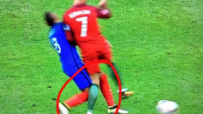 Gelandang Prancis, Dimitri Payet cederai Cristiano Ronaldo