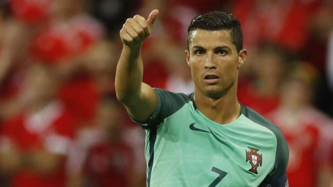 Bintang Timnas Portugal, Cristiano Ronaldo.