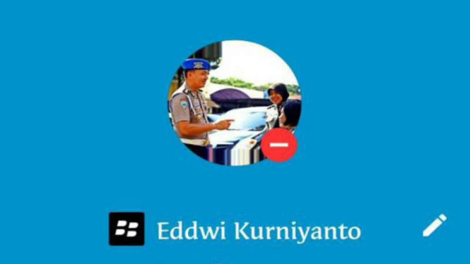 Profil BBM Kasubdit Provost Polda Jatim palsu