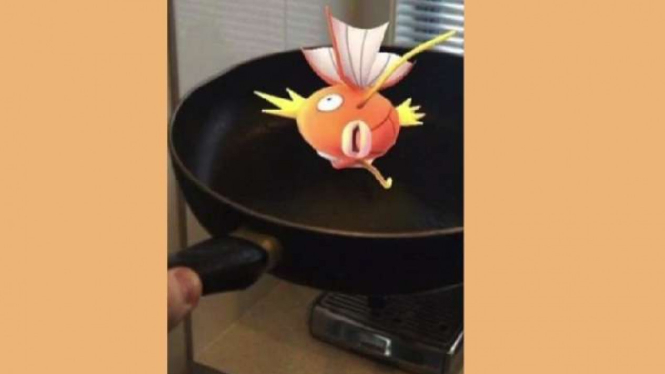 Mencari Pokemon di alat memasak