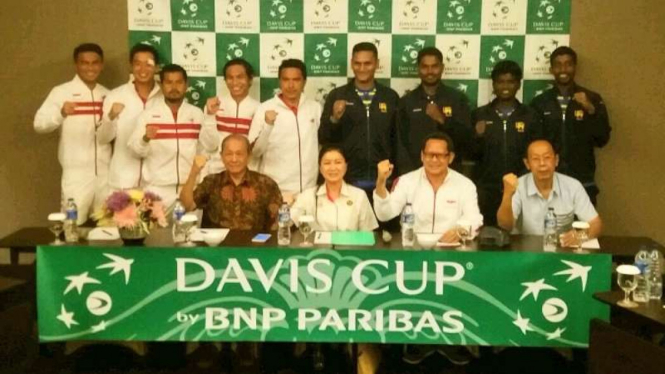 Tim Davis Cup Indonesia dan Sri Lanka