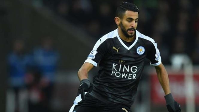 Gelandang serang Leicester City, Riyad Mahrez